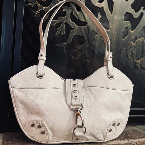 Maurizio Taiuti White Leather Bag - Picture 1 of 8